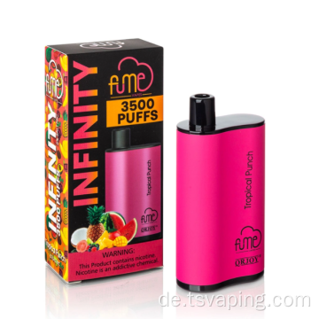 Maschenspulenrückung Infinity 3500 Puffs Einweg -Vape